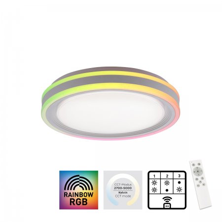 Leuchten Rainbow Leuchten & online Shop Direkt 40cm Deckenleuchte Lampen CCT LED 15152-16 im kaufen RGB --> SPHERIC