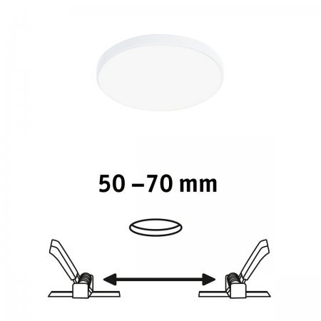 Paulmann 79950 LED Einbaupanel online Weiß 90mm Edge Shop Veluna Leuchten dimmbar Lampen --> IP44 & kaufen 4000K im