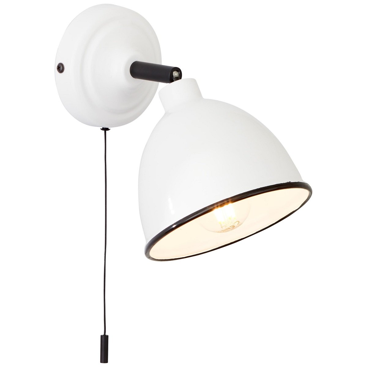 Leuchten & E14 mit Lampen online Telio No. Brilliant weiß im Zugschalter Wandleuchte kaufen --> Shop 97002-05 Leuchten