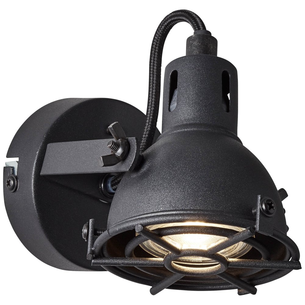 Brilliant Leuchten No. G54310-86 kaufen Jesper Wandspot 5W --> GU10 flat online Leuchten im Lampen & LED Grill schwarz