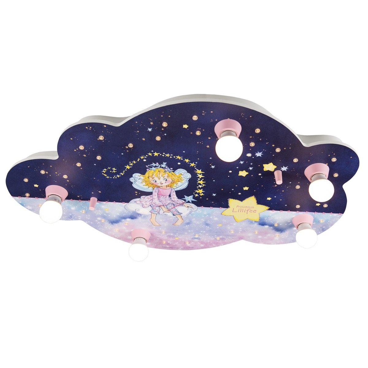 Elobra 138458 Leuchten Gute Nacht Deckenleuchte Sternenzauber blau online Lampen rosa Bildwolke & Lillifee LED 