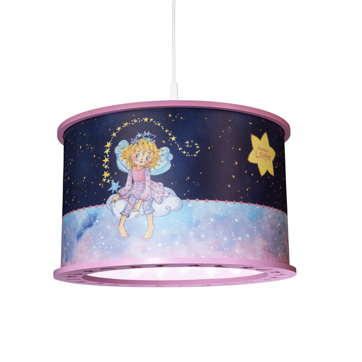 Elobra 138472 Prinzessin Lillifee Leuchten & --> rosa E27 Gute Pendelleuchte kaufen Sternenzauber Lampen Nacht online