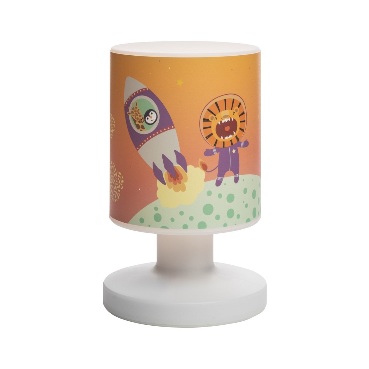 Elobra 140987 Tischleuchte Akkuleuchte Little Astronauts Escape orange lila --> Leuchten & Lampen online kaufen » Be...