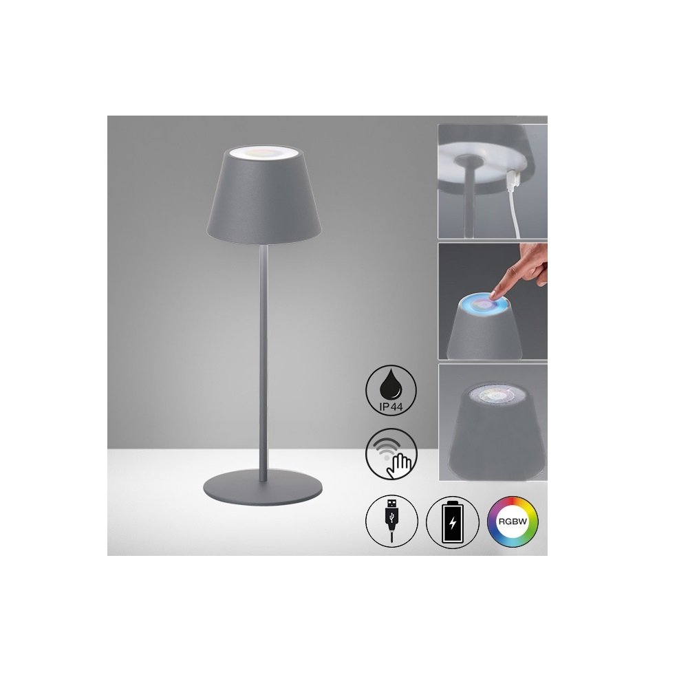 FHL easy 850212 LED Tischleuchte Leuchten kaufen sandgrau online RGBW & Lampen Aussenleuchte --> im Cosenza Shop