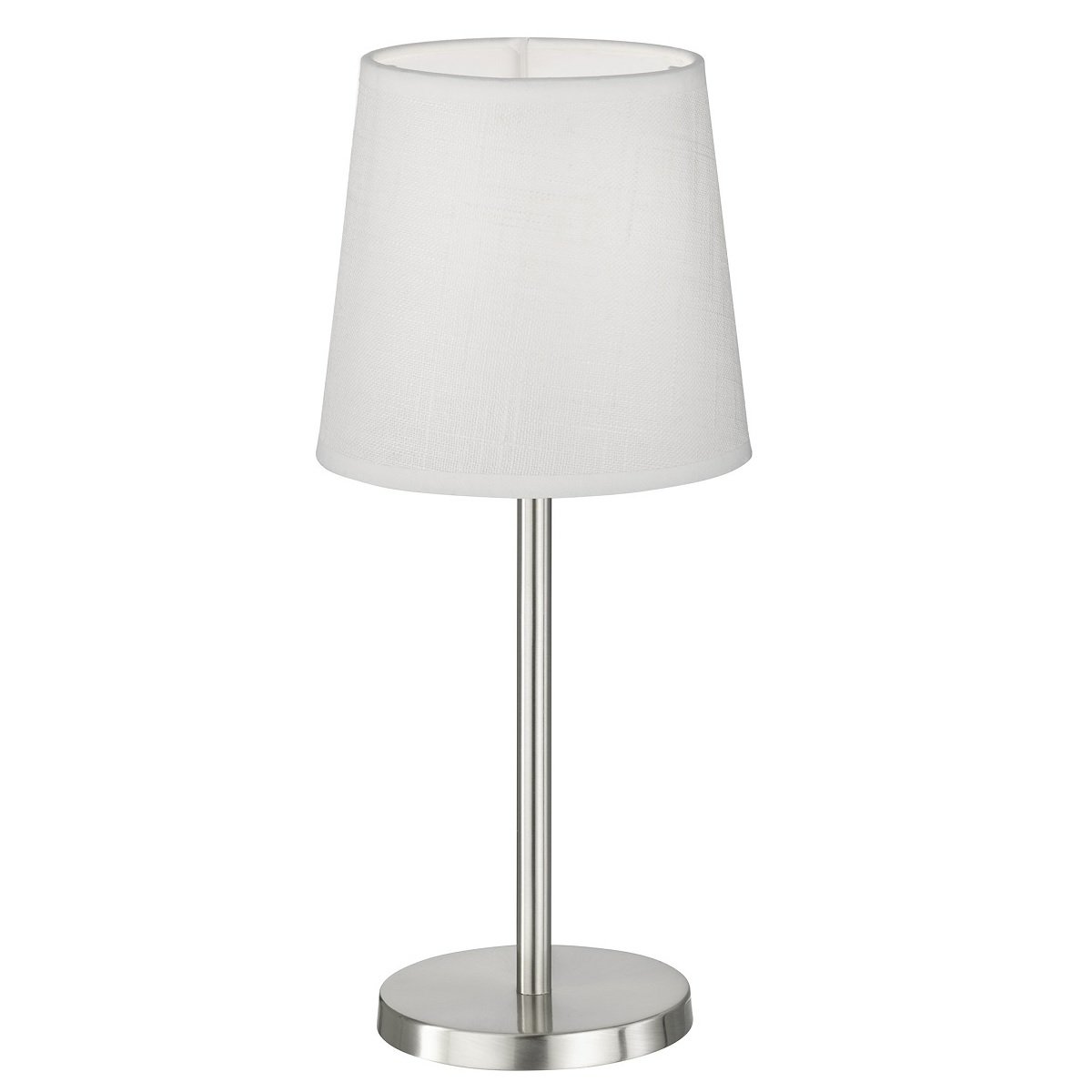 FHL easy No. kaufen Tischleuchte & --> nickelfarben matt Lampen im Leuchten Eve 850103 weiß Shop 30cm E14 online