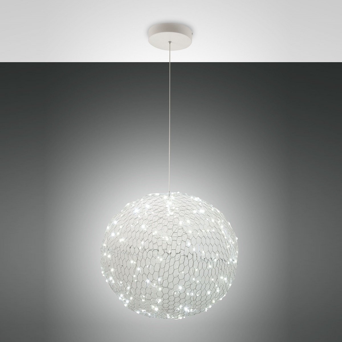 Fabas Luce Sumter Lampen 50cm 3693-45-102 Leuchten Shop LED weiß --> & rund im kaufen Pendelleuchte online