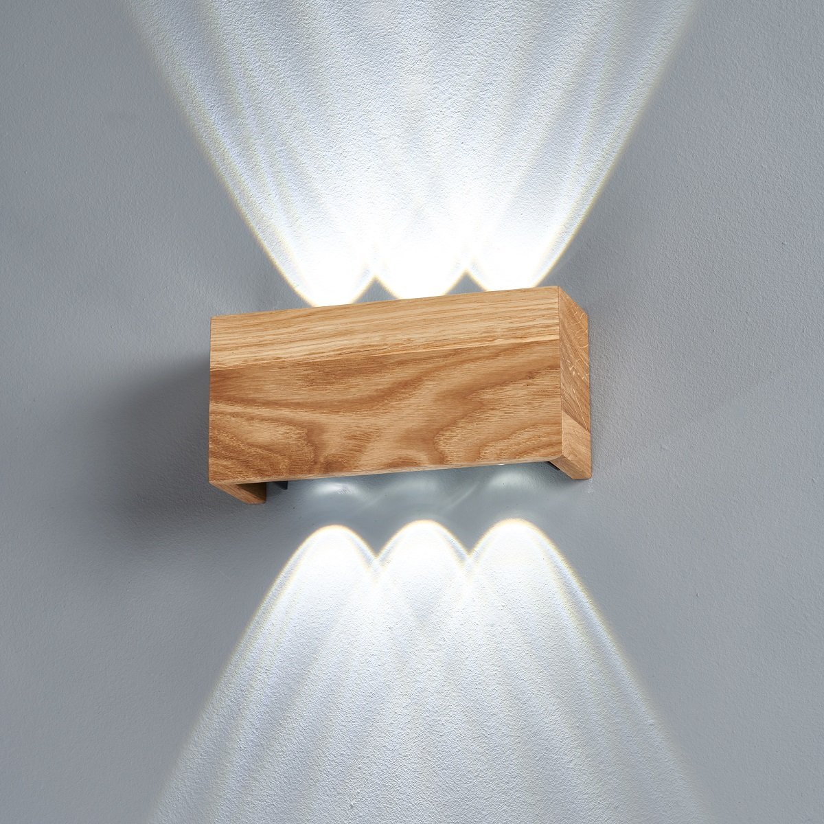 & Wandleuchte eiche Shine-Wood Leuchten & Honsel kaufen Fischer LED 2700K 30574 geölt im natur Lampen online 21cm -->