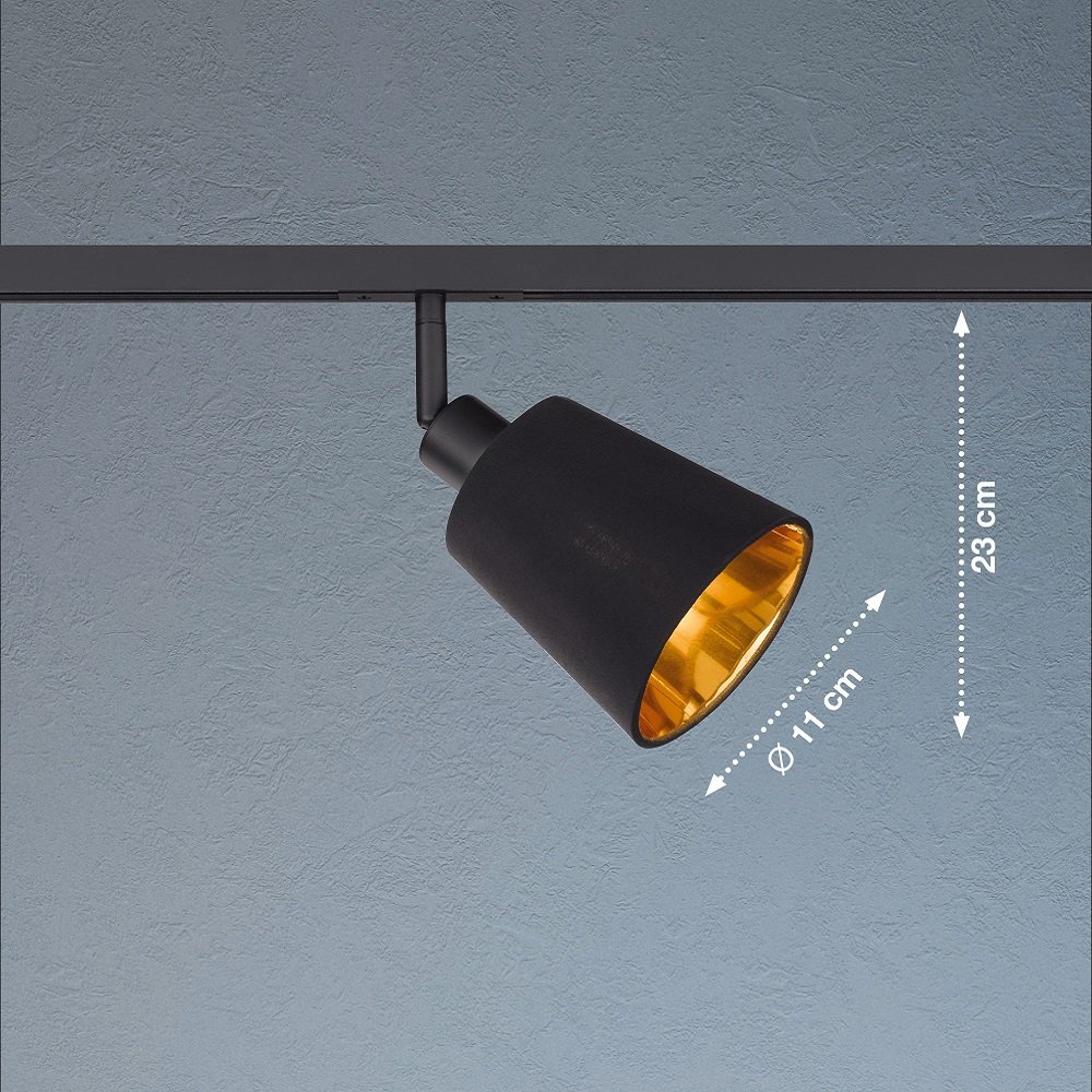 Fischer And Honsel 70530 M6 Hv Track 6 Spotkopf Sandschwarz Stoffschirm Leuchten And Lampen 7563