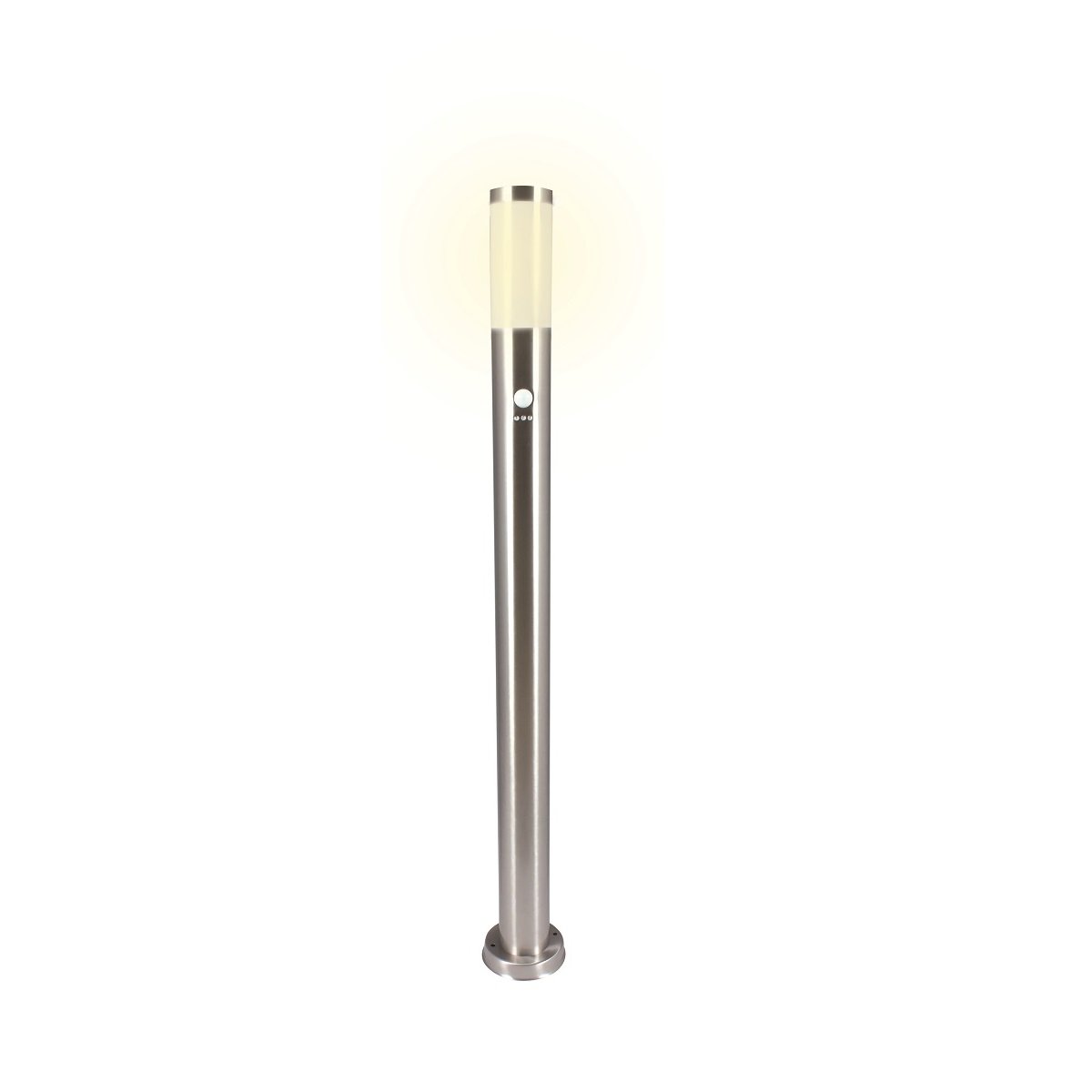Larisa Edelstahl Lampen LED Leuchten & Heitronic Bewegungsmelder 36641 --> mit Pollerleuchte im online kaufen 1100mm