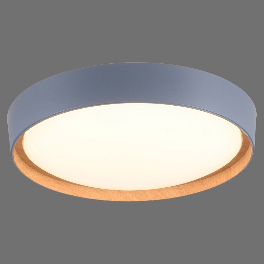 LED Deckenleuchte 14347-15 --> im 40cm grau & rund kaufen Leuchten Leuchten Shop Holzoptik Lampen Direkt EMILIA online