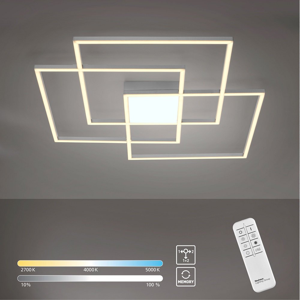 Leuchten-Direkt BELLA Lámpara de Pie LED Acero inoxidable 11786-55