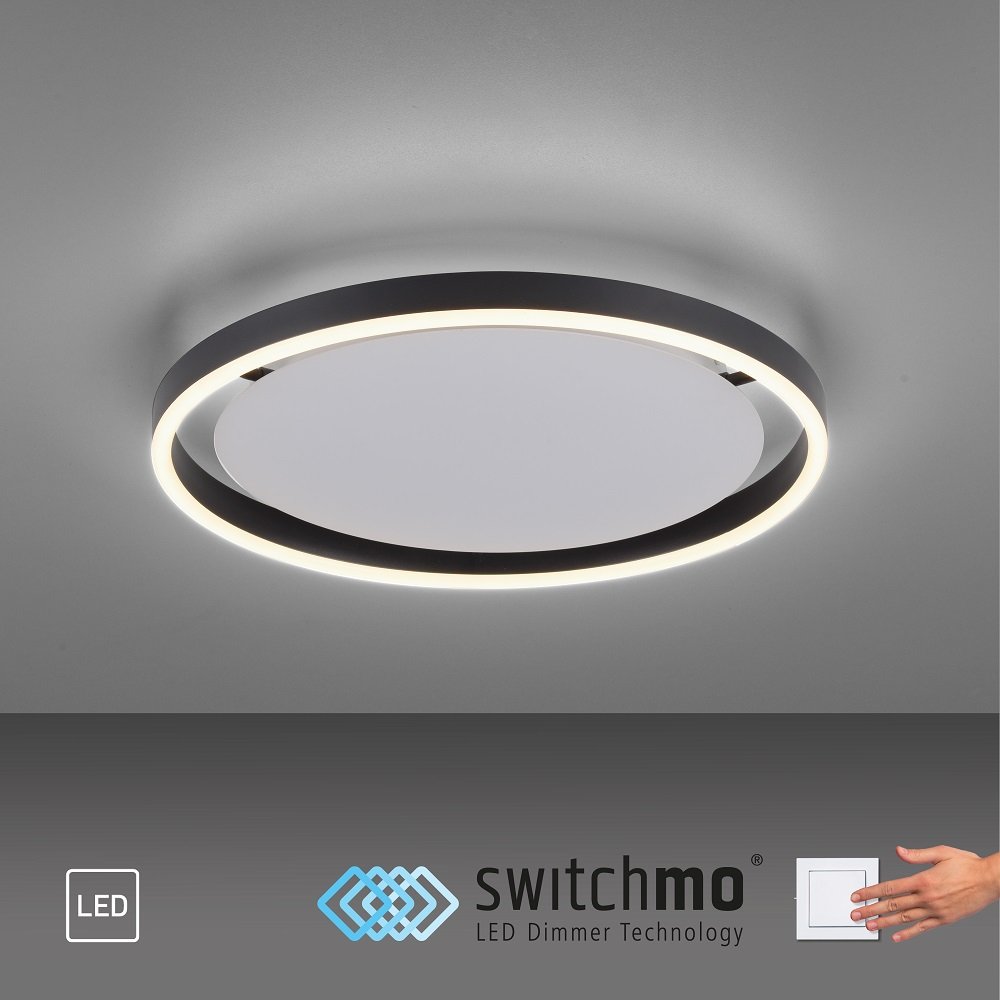 Leuchten Direkt 15391-13 RITUS LED rund --> im Anthrazit kaufen Lampen & 40cm online Deckenleuchte Shop Leuchten