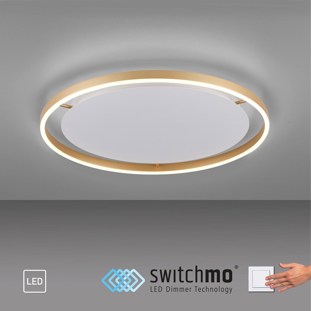 Leuchten Direkt 15392-60 RITUS LED im 60cm Deckenleuchte Leuchten Matt online --> kaufen Messing Shop & Lampen rund