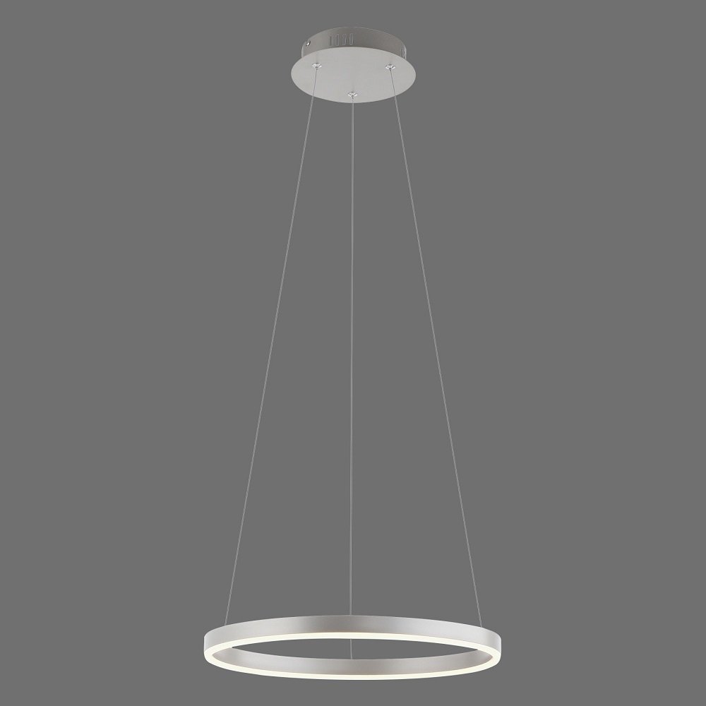 Leuchten Direkt Aluminium rund --> online Lampen kaufen im & Pendelleuchte LED 40cm 15393-95 RITUS Leuchten dimmbar