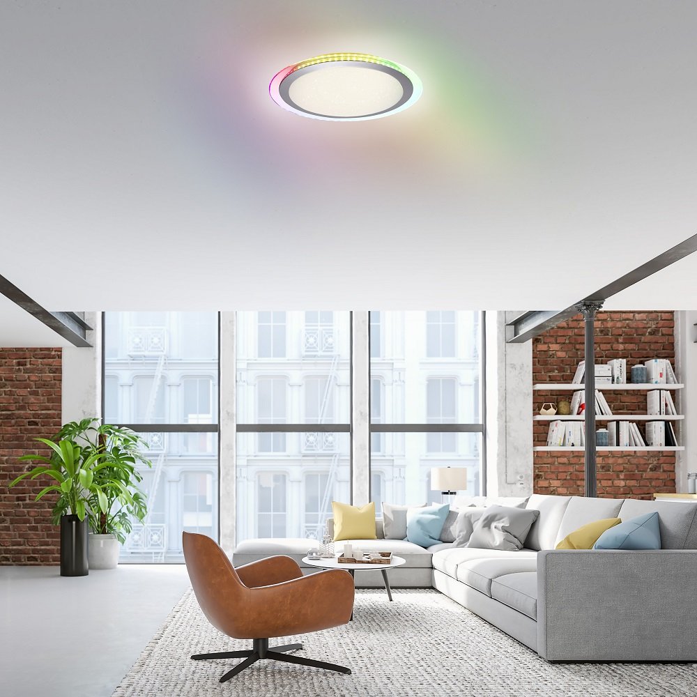 online kaufen Rainbow im Shop & Leuchten rund --> Direkt Leuchten 15411-21 CCT Deckenleuchte RGB CYBA Lampen 45cm