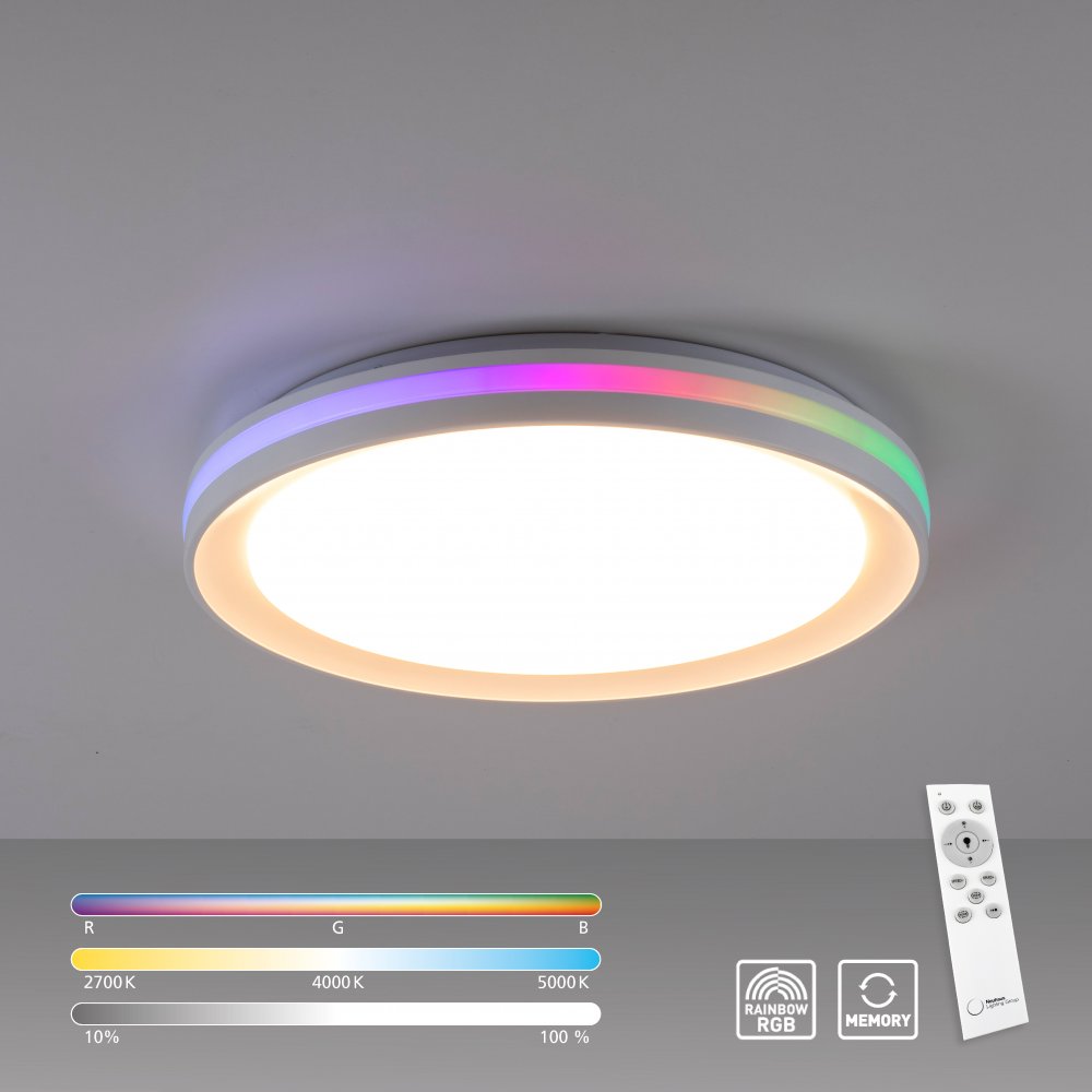 Leuchten Direkt 15544-16 RIBBON LED --> Lampen Deckenleuchte im & Rainbow Leuchten CCT online Shop flach kaufen RGB