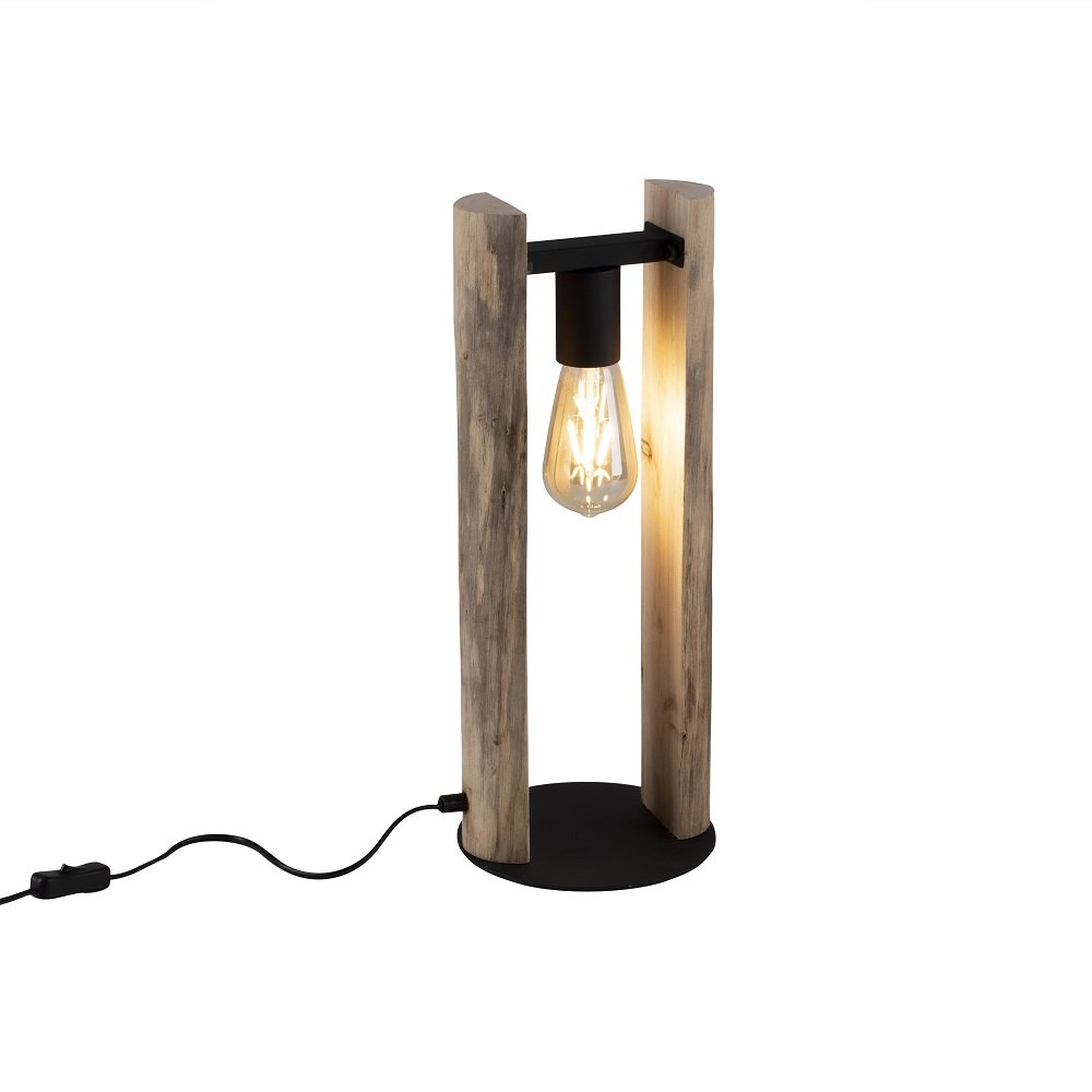 Leuchten Direkt 15702-79 kaufen Lampen Naturholz LOG --> Leuchten Tischleuchte online Shop & im schwarz
