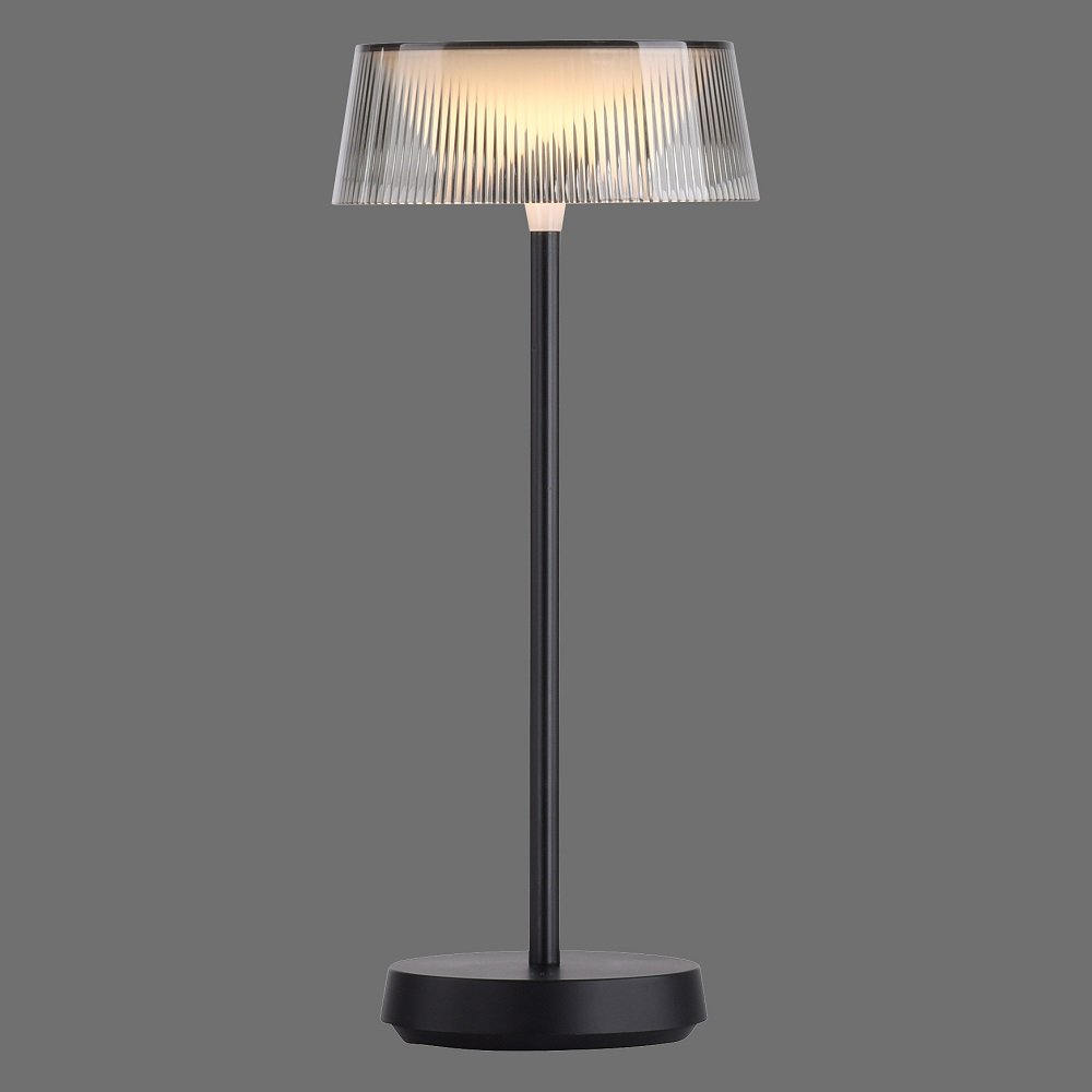Leuchten Direkt 19711-18 DORA kaufen im USB Tischleuchte --> Leuchten Schwarz online dimmbar Lampen & Shop IP44 LED