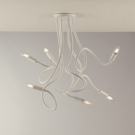 Luce Design Lover 6 weiß --> Lampen kaufen Shop Leuchten im & Light ECO 6-flammig Deckenleuchte online