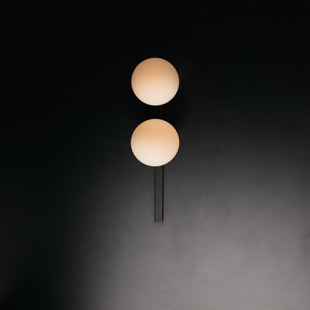 Luce Design 2-flammig AP2 Wandleuchte Pluto ECO online kaufen im --> Light & Leuchten Shop Lampen 9110 Nero