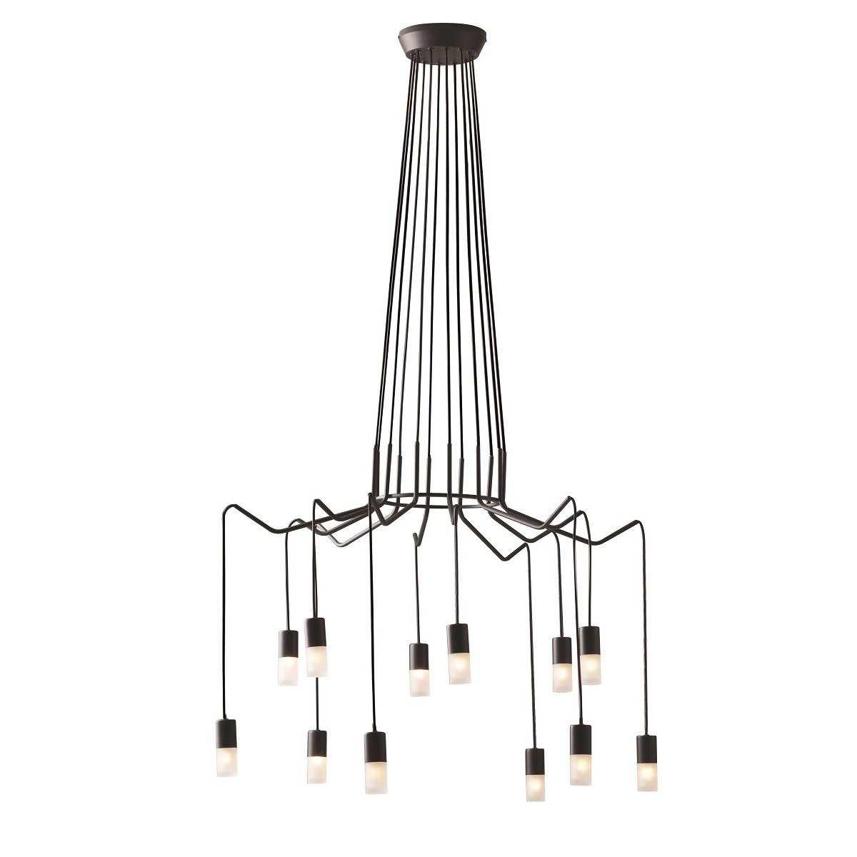Luce Design im S12 Shop 12-flammig online kaufen & Lampen Leuchten --> Spider Light Pendelleuchte ECO