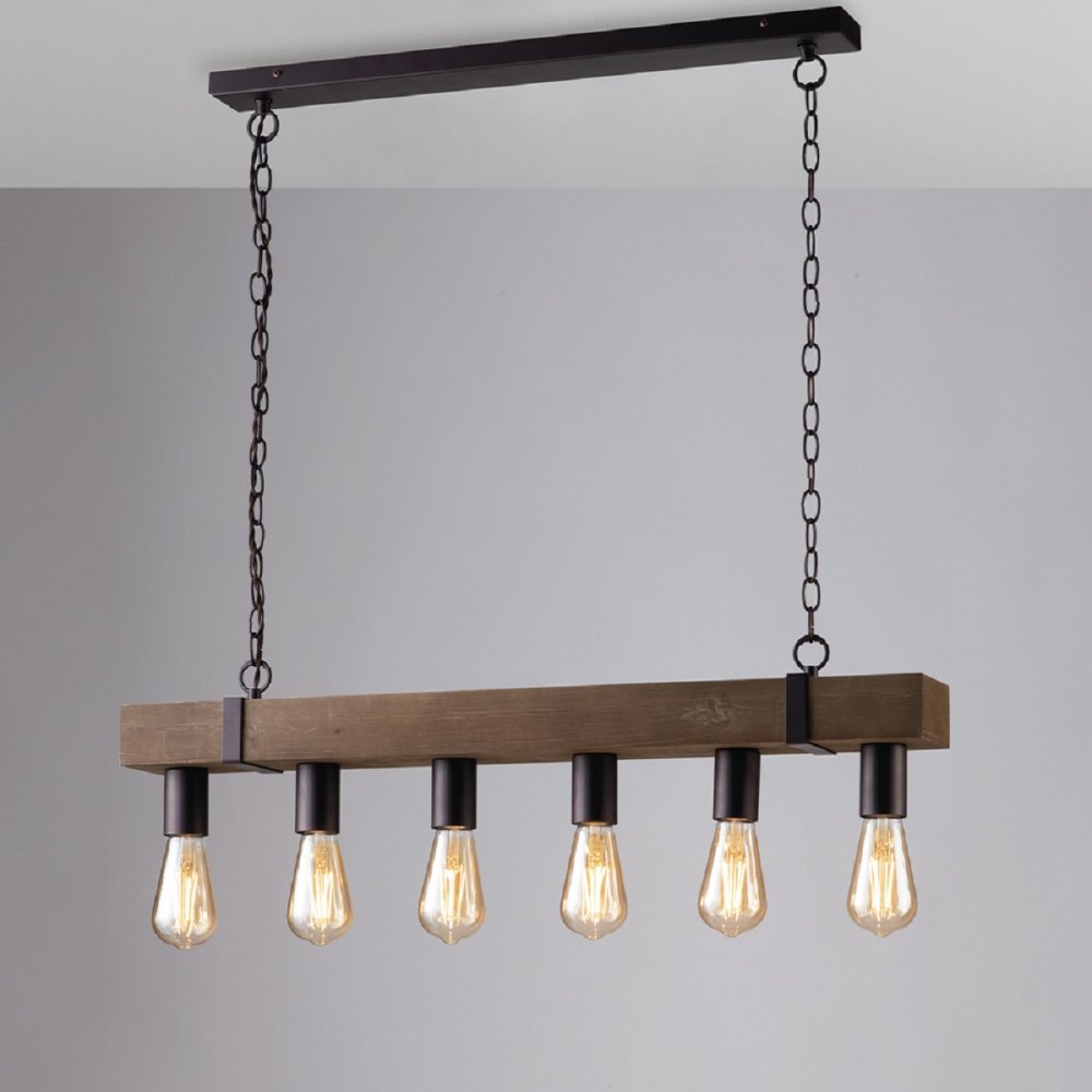 Leuchten Pendelleuchte 6-flammig Luce im ECO kaufen Design --> & Shop Lampen online S6 Light Texas