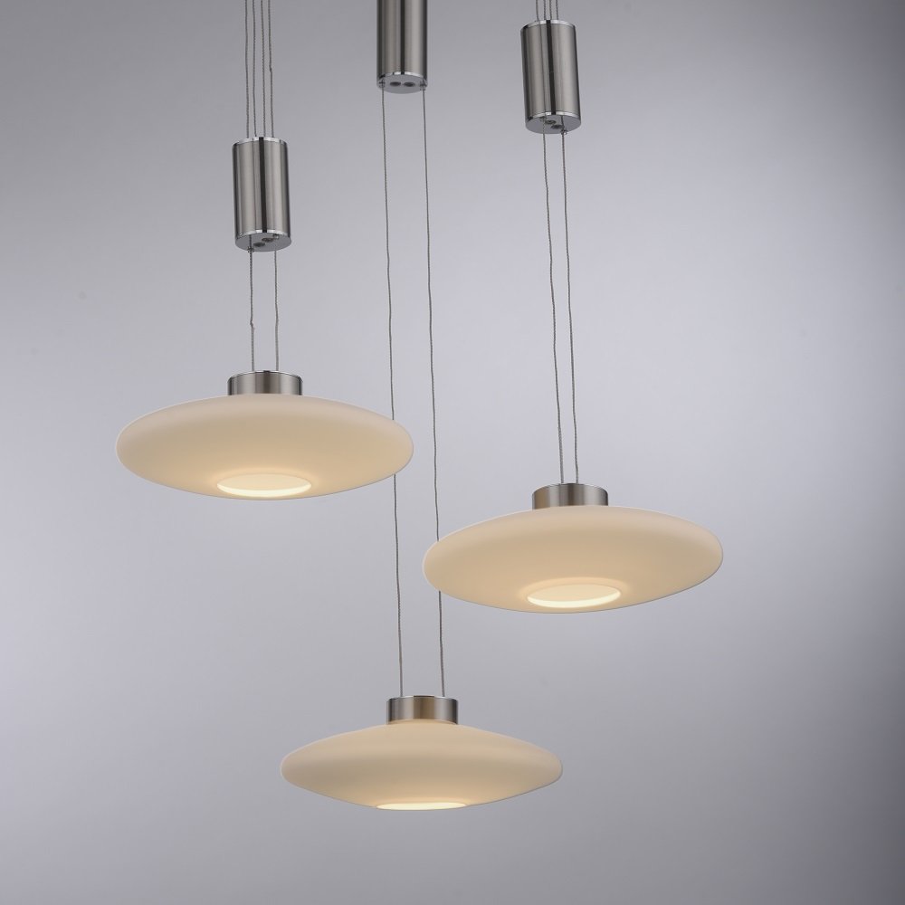 Paul Neuhaus 2082-55 Shop Lampen & 3-flammig Leuchten online --> im Pendelleuchte kaufen LAUTADA Stahl