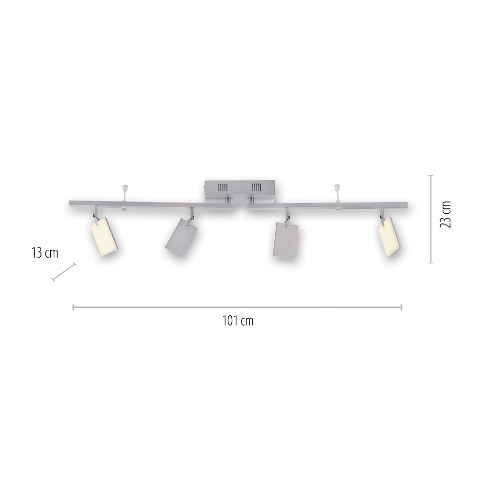 Paul Neuhaus Pure Mira Led Deckenleuchte Flammig Aluminium