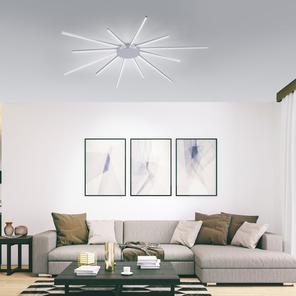 Paul Neuhaus 8295-95 Q-SUNSHINE & --> Deckenleuchte Leuchten Lampen aluminium online kaufen im Shop