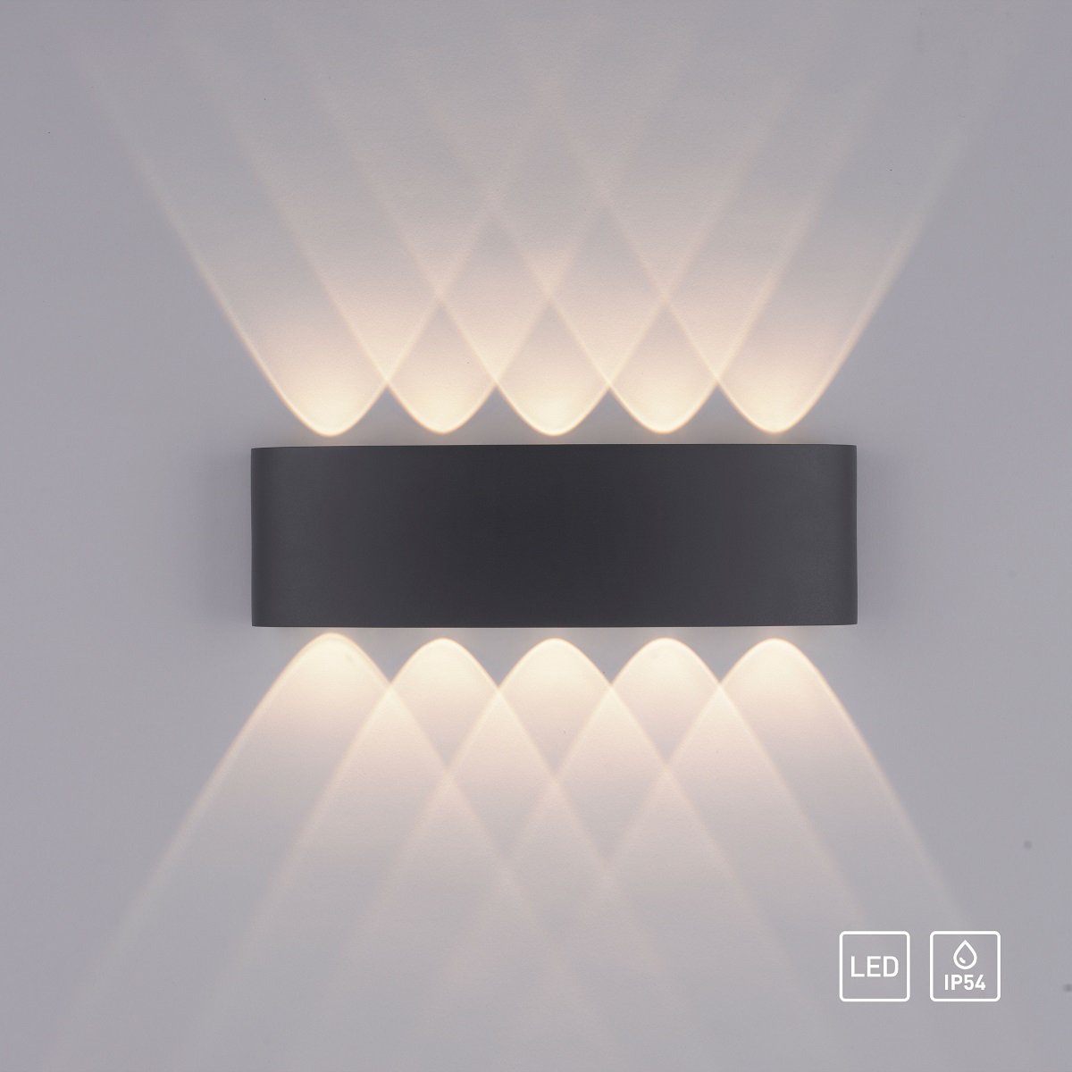 Paul Neuhaus 9489-13 Carlo LED Shop kaufen --> IP54 Wandleuchte Lampen online im Leuchten anthrazit & außen
