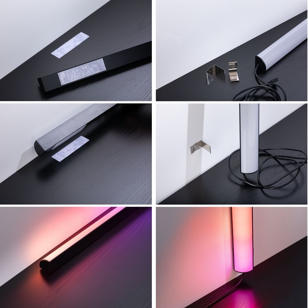5176 online Leuchten Lightbar Standfuß 2er-Set Dynamic kaufen & » 30cm Bundle Paulmann RGB mit --> Lampen EntertainLED