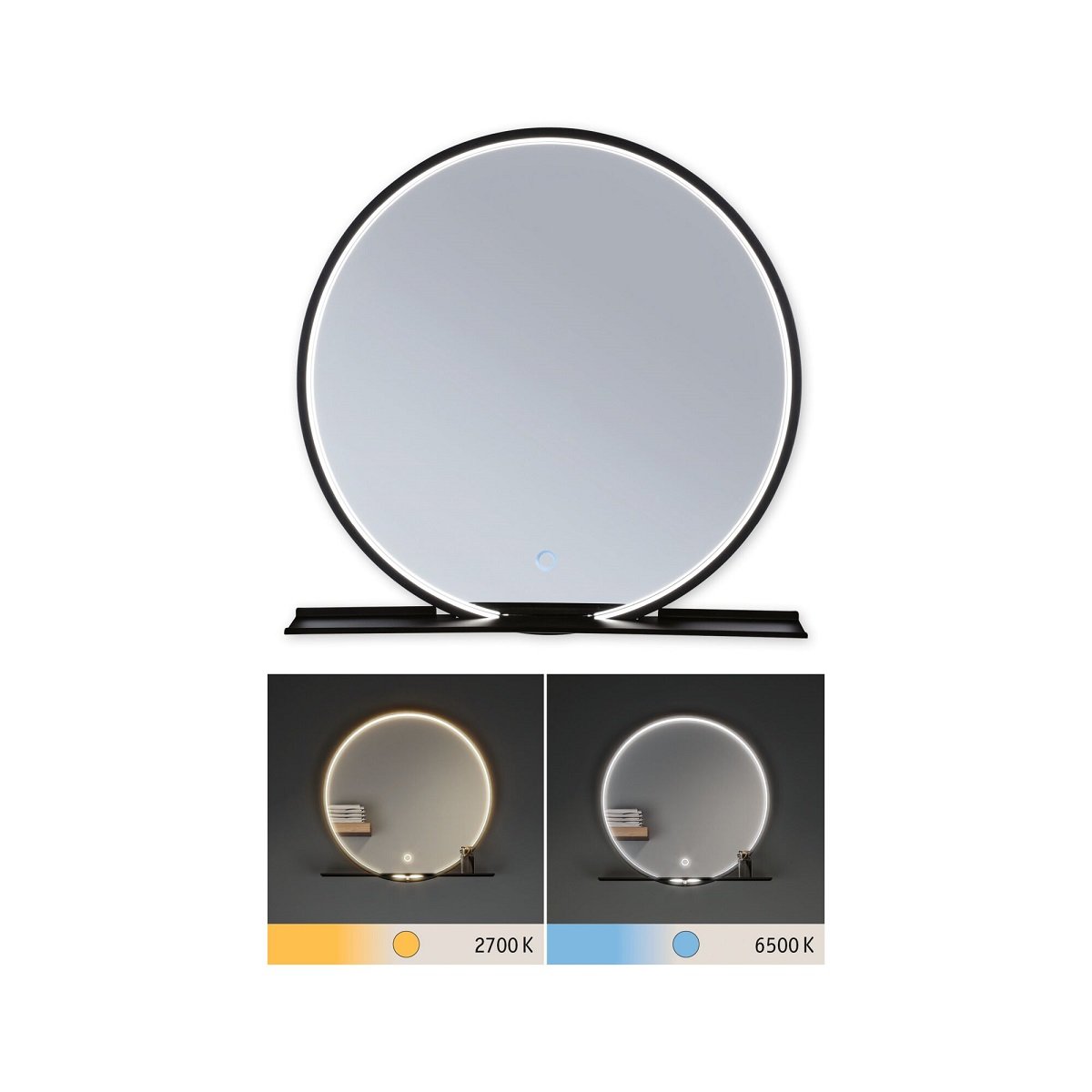 Miro Leuchten kaufen Schwarz IP44 Leuchtspiegel Paulmann --> LED 71090 & Tunable online 50cm 2700K White » Lampen