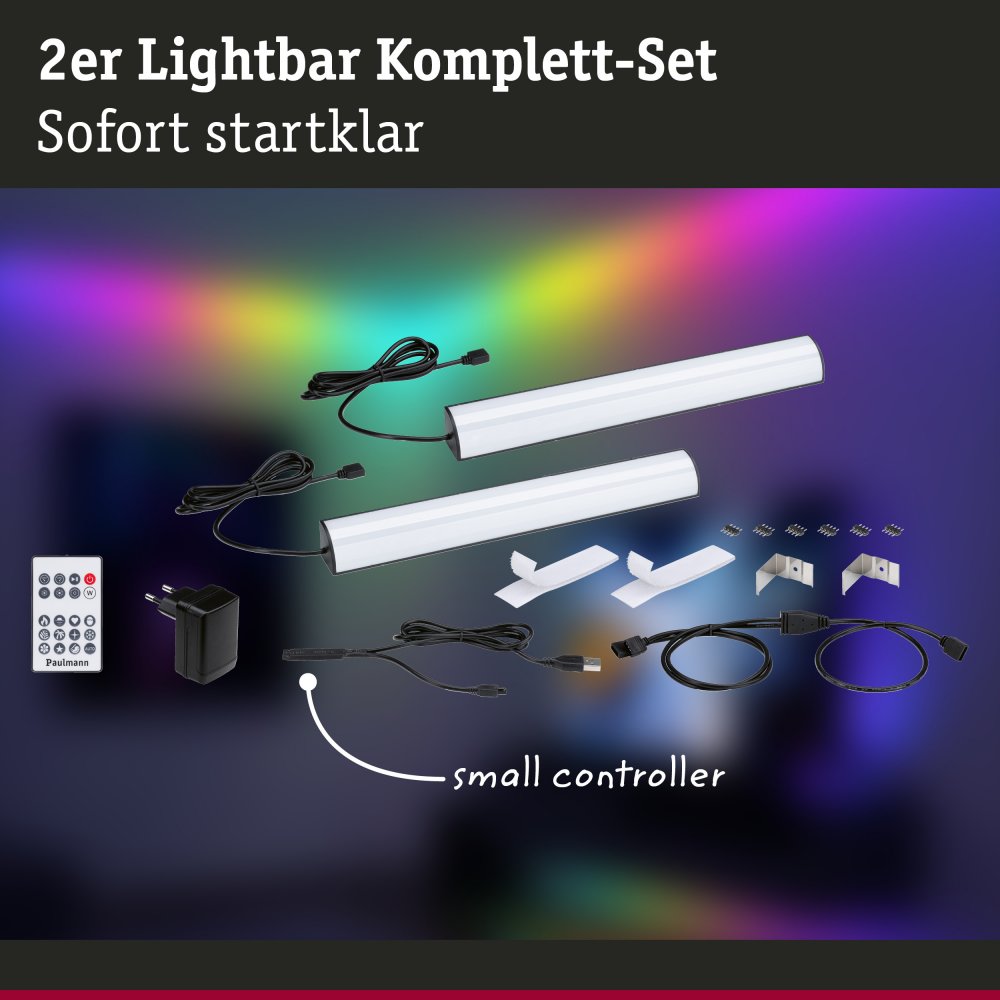 Paulmann 78879 EntertainLED Lightbar Dynamic RGB 60cm 2erSet
