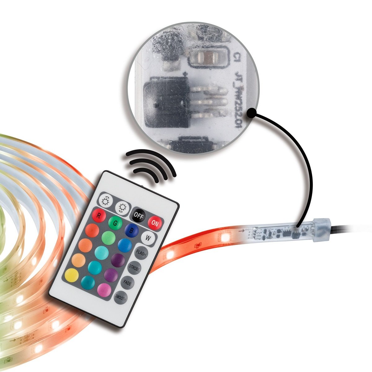 Leuchten kaufen transparent Paulmann Outdoor SimpLED 5m & Shop RGB online im Basiset Lampen 78892 --> IP44