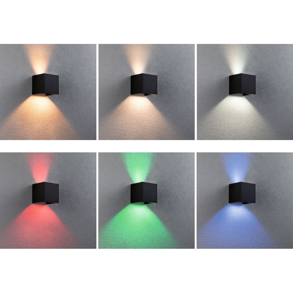 online Zigbee RGBW 100x100mm im 94847 Shop Außenwandleuchte Cybo --> Paulmann LED Lampen & Leuchten kaufen