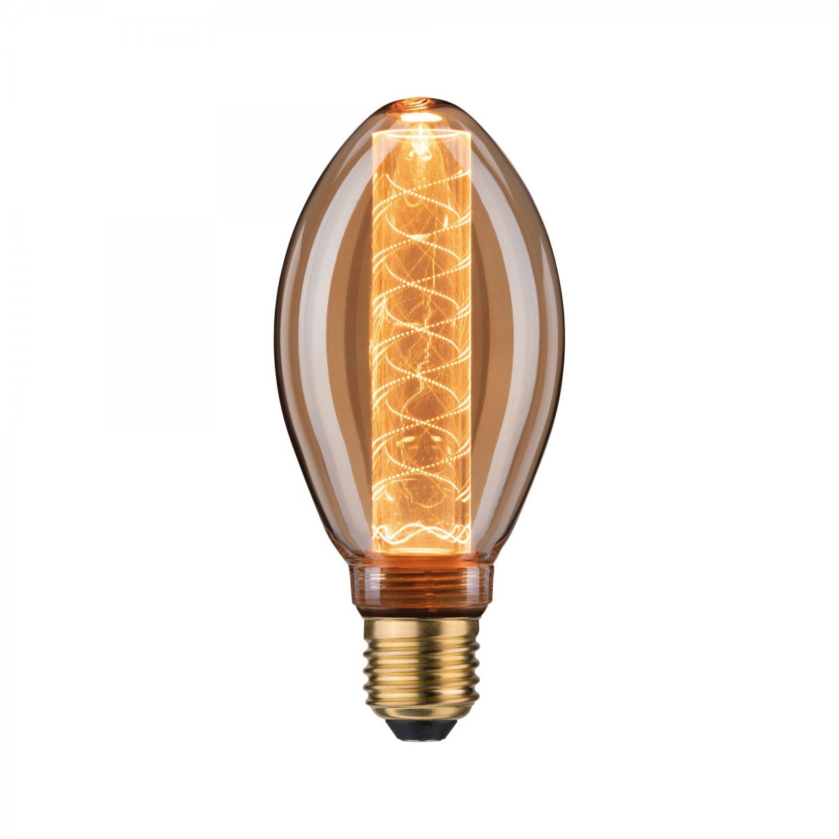 Paulmann No. 28827 LED & Inner Leuchten dimmbar Spiralmuster kaufen Gold B75 Lampen online --> Glow Vintage-Birne E27