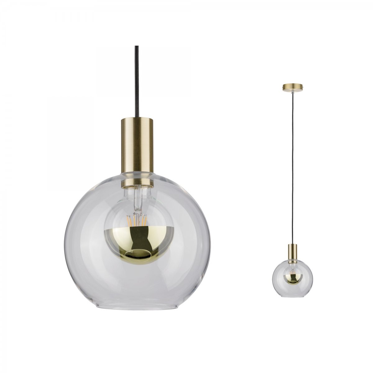 Messing Lampen --> Esben im Jungle Paulmann No. & 79725 kaufen Shop Klarglas, Neordic online Leuchten Pendelleuchte E27