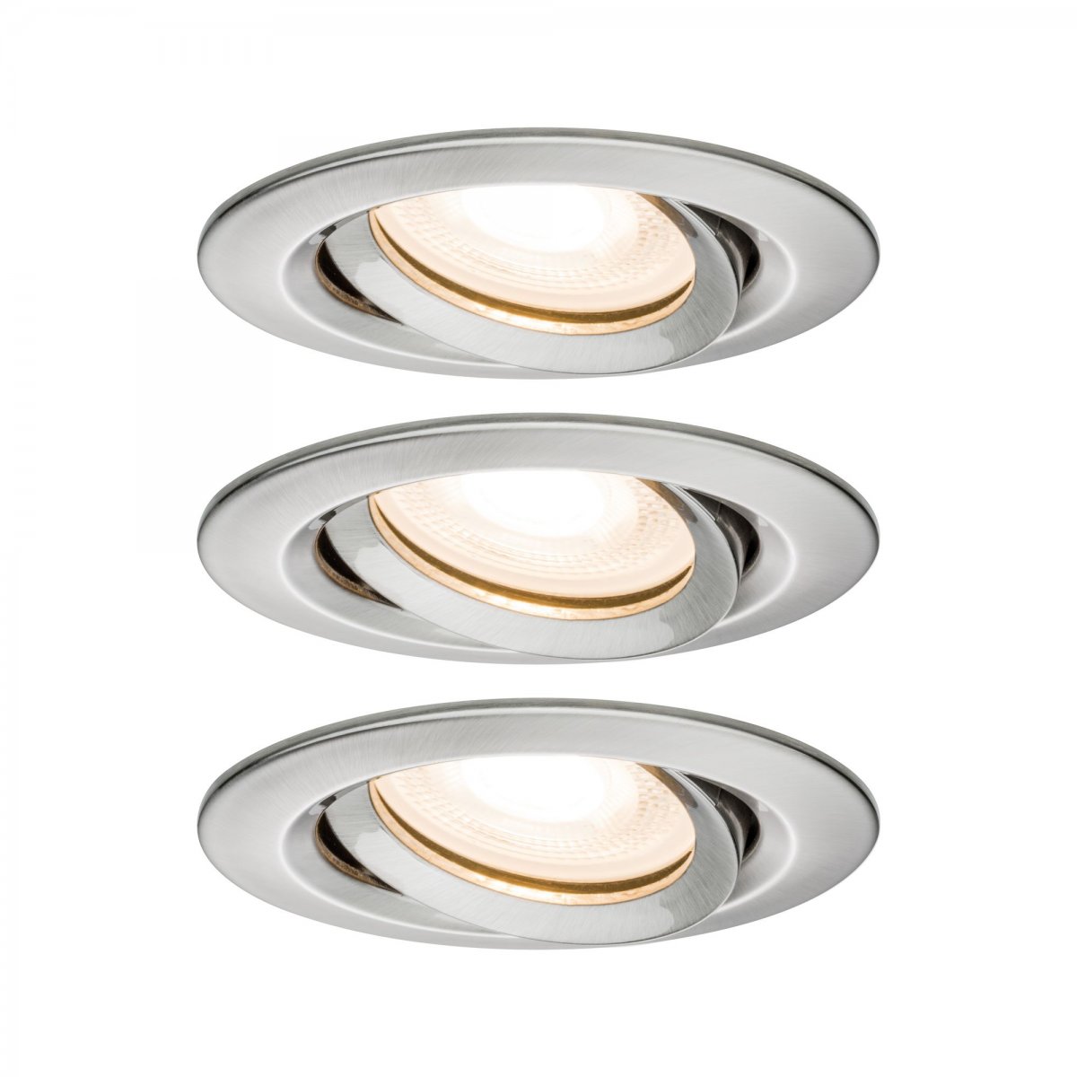 Paulmann No. IP65 LED schwenkbar Leuchten Nova rund GU10 92900 3er-Set Eisen 7W Lampen online & Einbauleuchte 