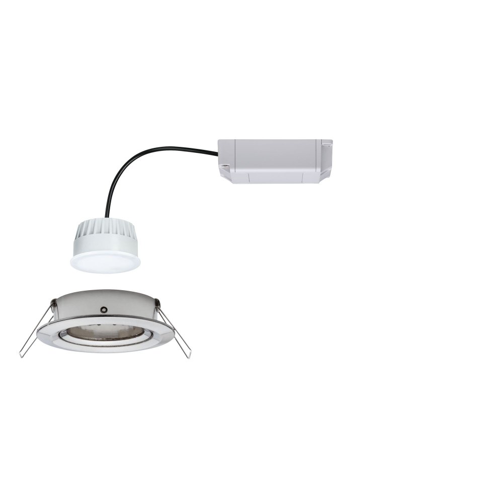 Paulmann No. SmartHome LED Lampen 92961 Zigbee Eisen Plus gebürstet Nova --> online kaufen & 6W Leuchten Einbauleuchte