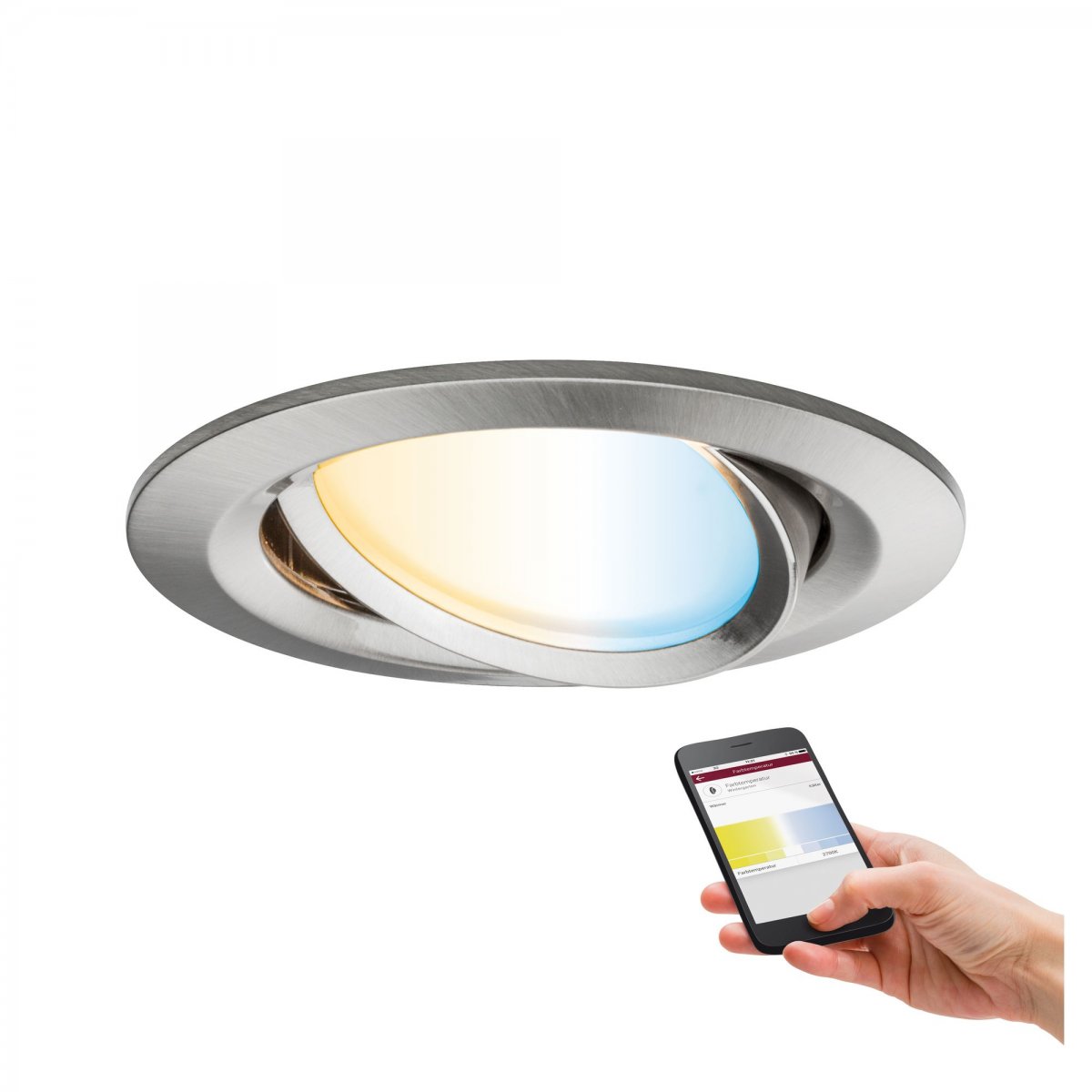 Paulmann No. 92961 6W online Plus Lampen & Einbauleuchte Nova Zigbee --> LED Eisen SmartHome Leuchten kaufen gebürstet