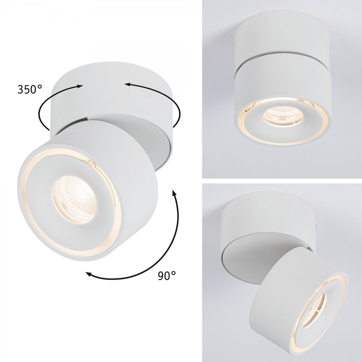 Spircle Weiß LED --> online im & 36° 93373 Lampen Shop No. Leuchten Paulmann 3000K kaufen matt Aufbauleuchte 8W