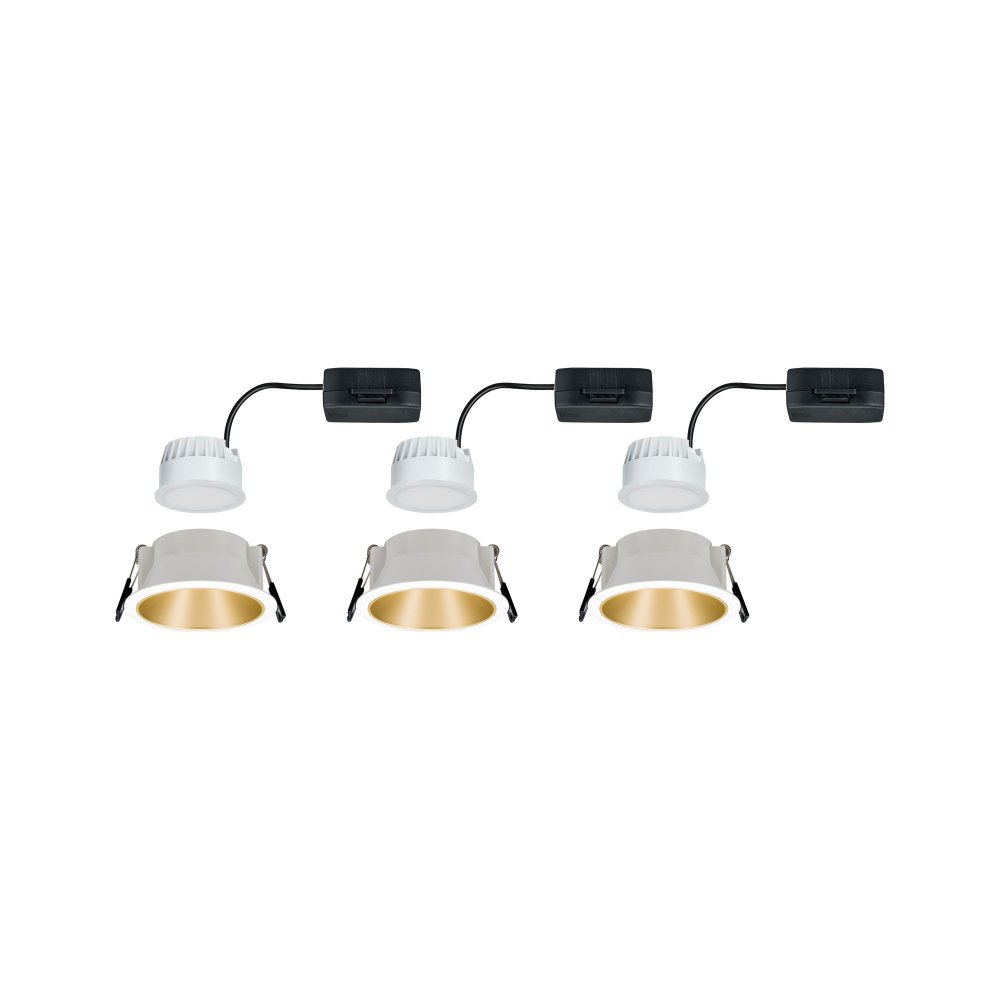 Paulmann No Einbauleuchten Set Led Cole X W Wei Gold Step