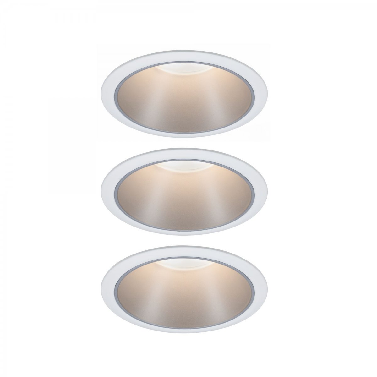 No. dimmbar Einbauleuchten 2700K Cole Paulmann Set & Leuchten Weiß --> Lampen 3x6,5W LED online 93410 Silber 3-Step