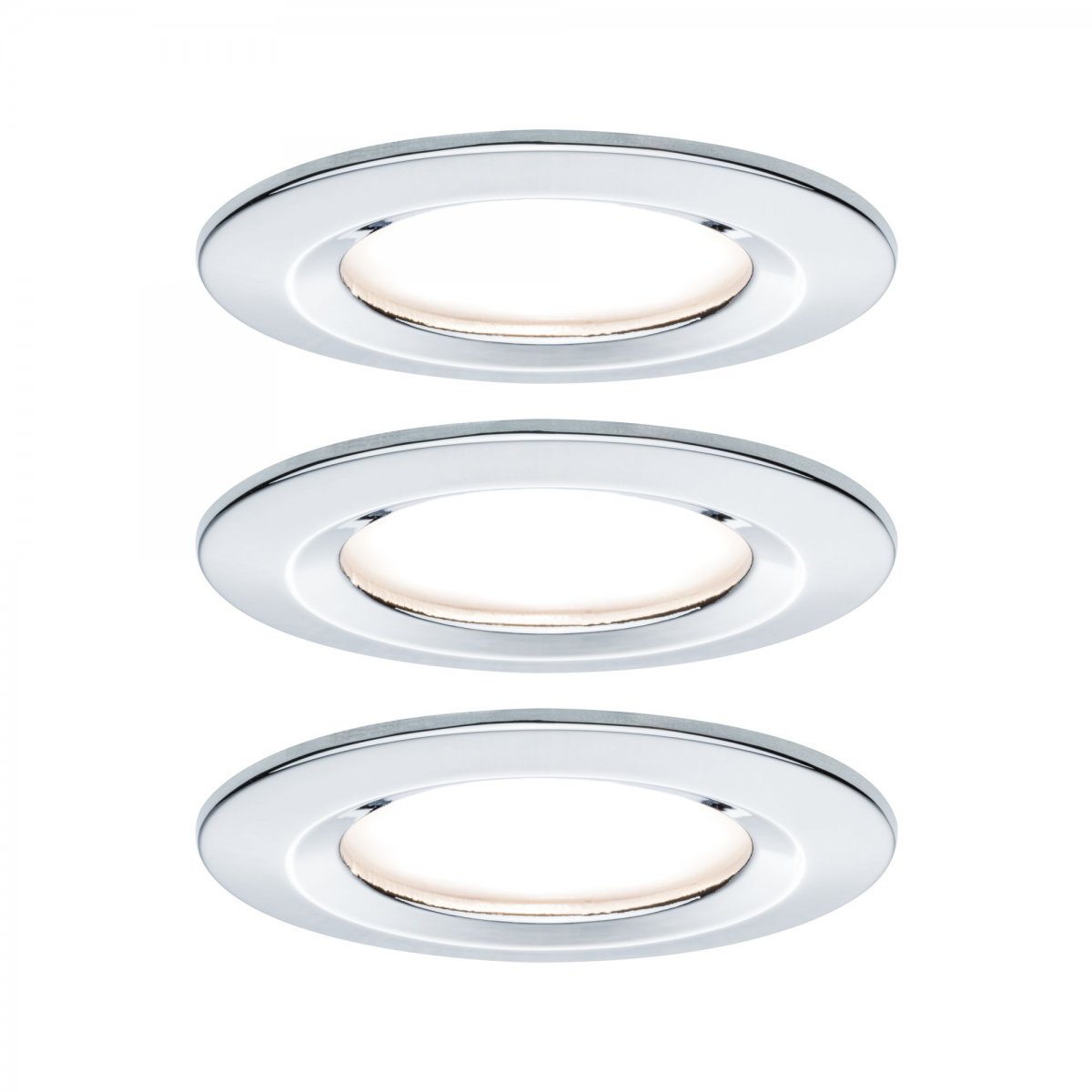 Leuchten --> Nova & Alu kaufen dimmbar GU10 LED 93481 rund IP44 Lampen 3er-Set Paulmann Einbauleuchte 6,5W No. online