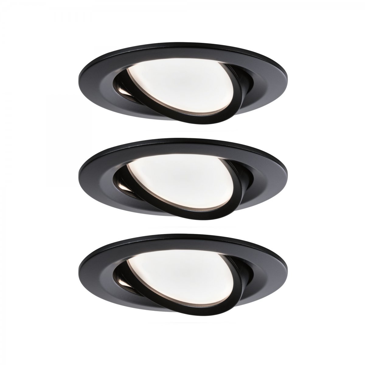 Paulmann No. 94471 LED online Nova Lampen Leuchten IP23 & rund kaufen Einbauleuchte --> im 3x6,5W schwenkbar schwarz