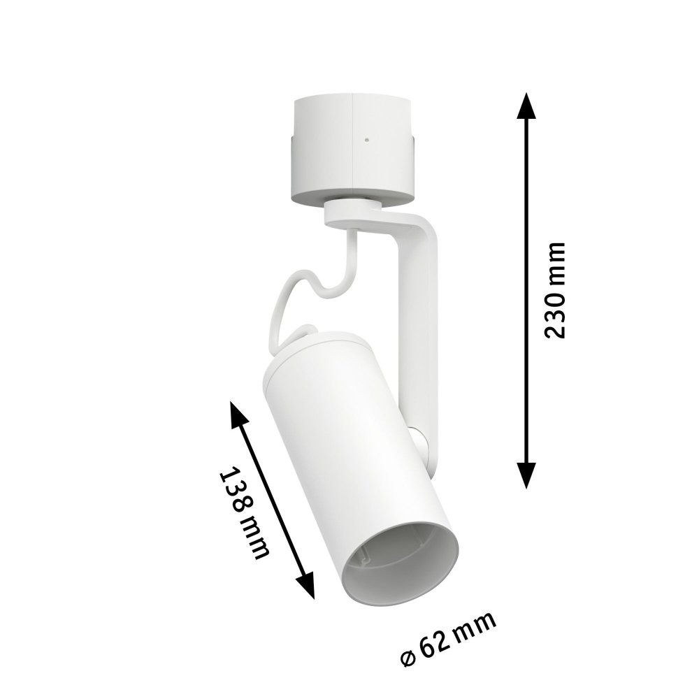 Paulmann No 96981 URail Schienenspot Apol II E27 Weiß 50W Leuchten Lampen online kaufen