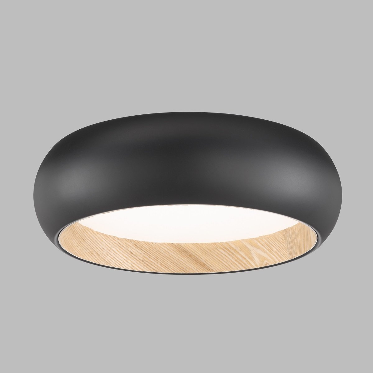 & SCHÖNER LED natur Lampen eiche WOHNEN-Kollektion Shop Deckenleuchte kaufen schwarz im Wood online Leuchten 821338 -->
