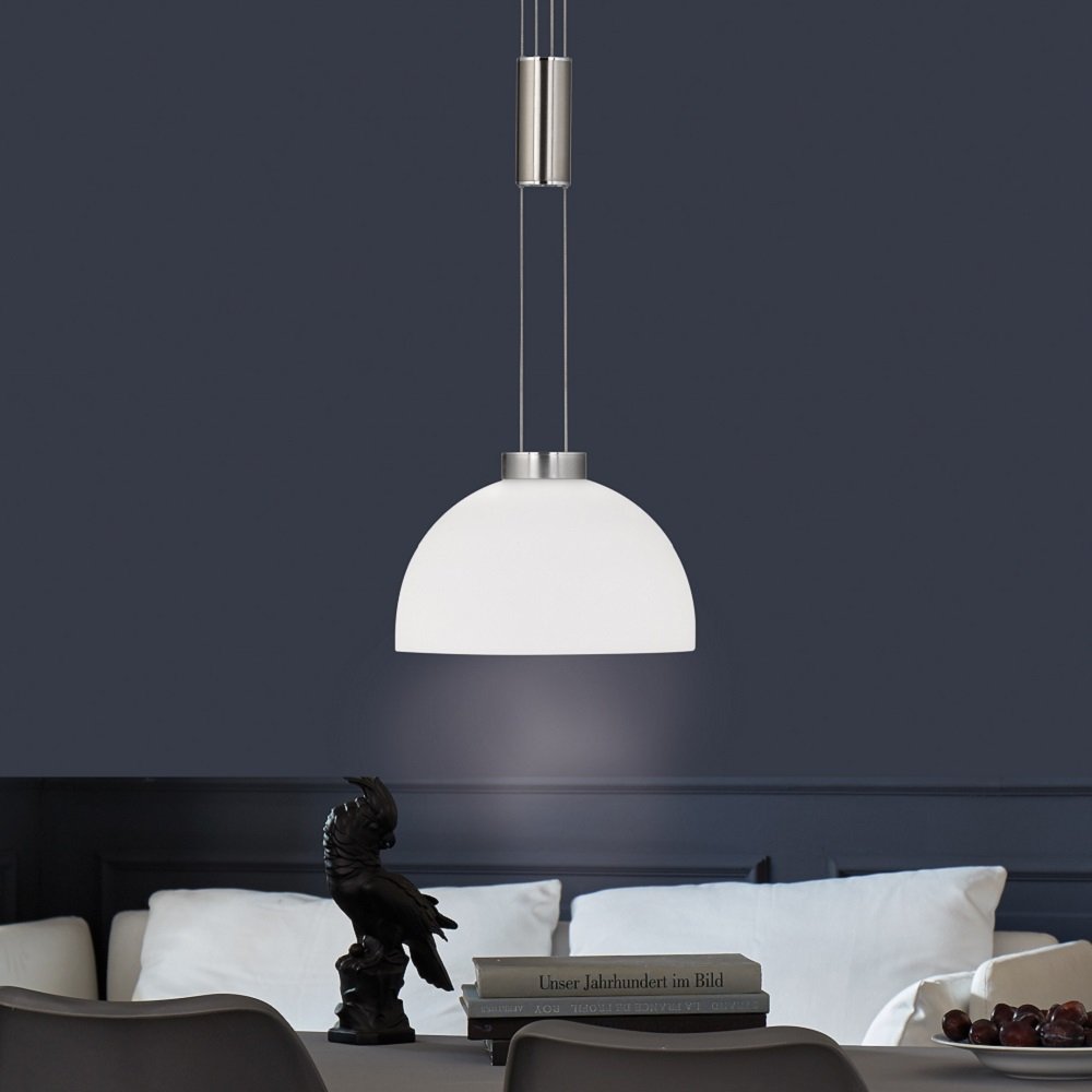 Shine LED matt chrom 1-flammig 60143 nickel & LED Pendelleuchte im --> Shop online Leuchten kaufen Lampen